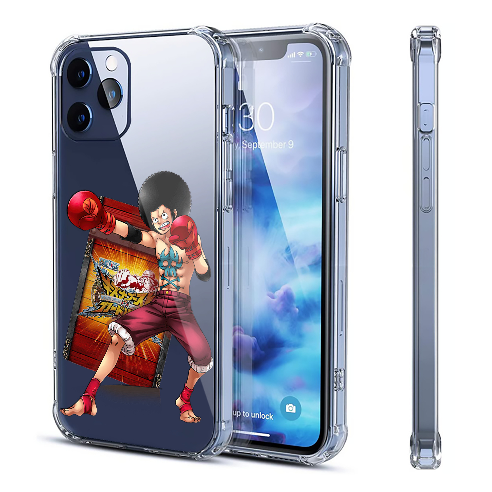 （画像用） ワンピース モンキー・D・ルフィ ONE PIECE Monkey D. Luffy 【iPhone 12シリーズ対応】透明スマホケース（クリアソフトケース）